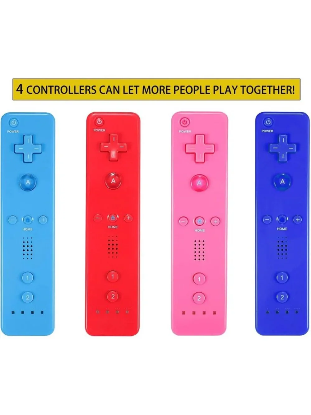 Classic Remote Controller for Wii/Wii U - 4 Pack Gamepad with Silicone Sleeves